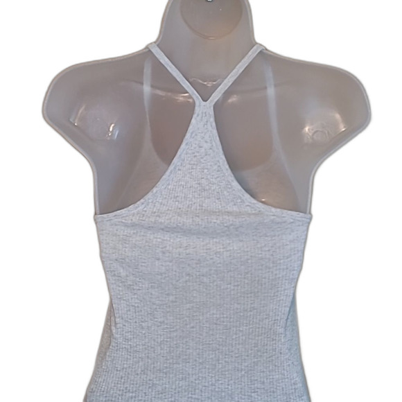 Am. Eagle Ribbed Racerback Tank Top Built-in Bra Fitted Stretchy Scoop Neck Sm. - Picture 6 of 16